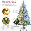 4.5ft pre-lit snow-tipped Christmas tree – image 4