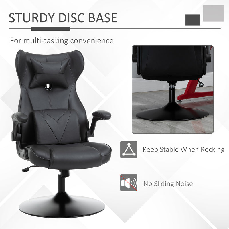 Pedestal gaming chair with headrest – image 5