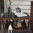 2-tier rattan coffee table – image 8