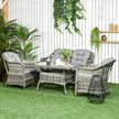 4-piece rattan sofa set – image 2