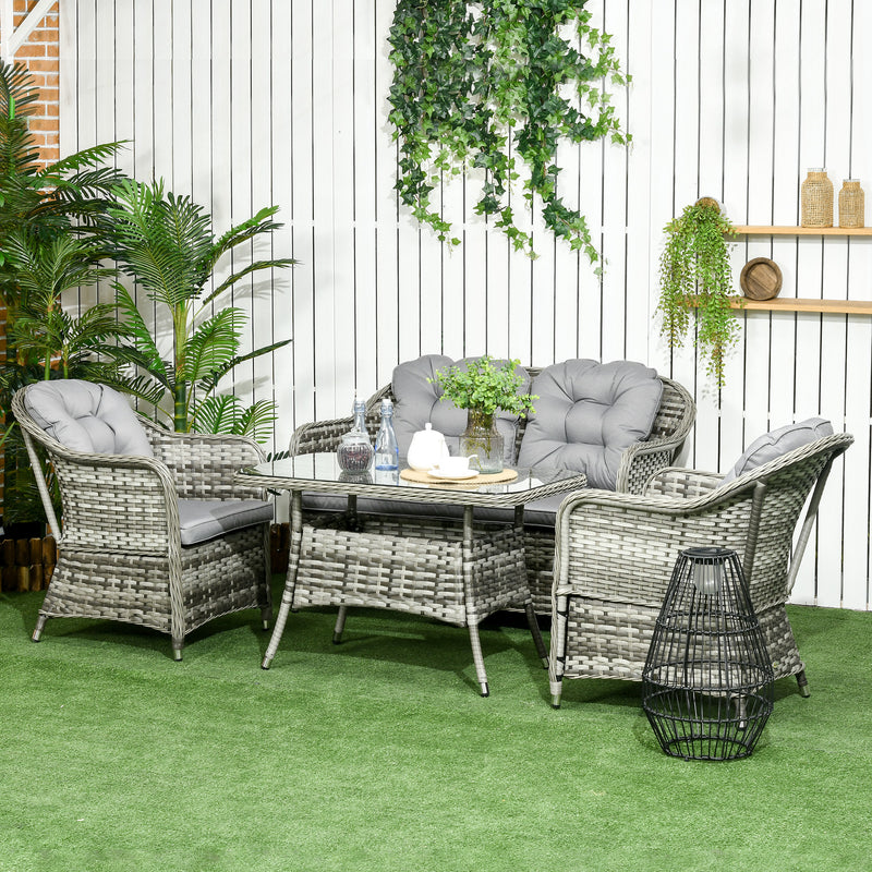 4-piece rattan sofa set – image 2