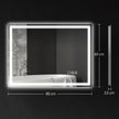 80 x 60 cm backlit LED mirror – image 3