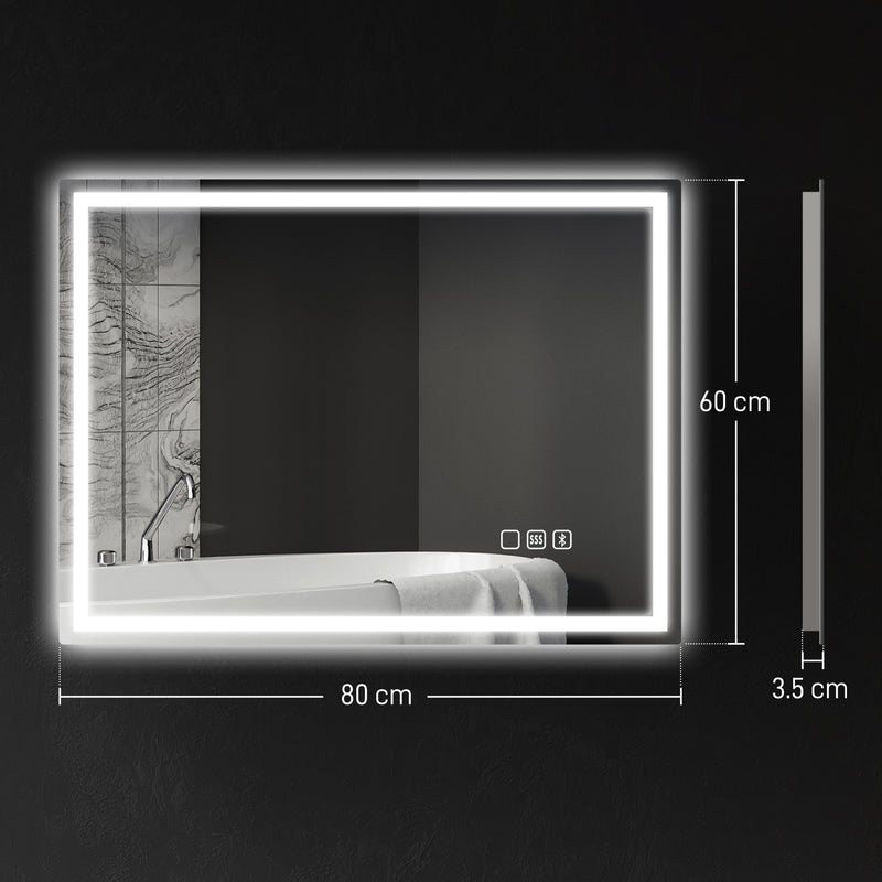 80 x 60 cm backlit LED mirror – image 3