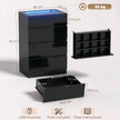 Gloss chest of drawers with LED – image 3