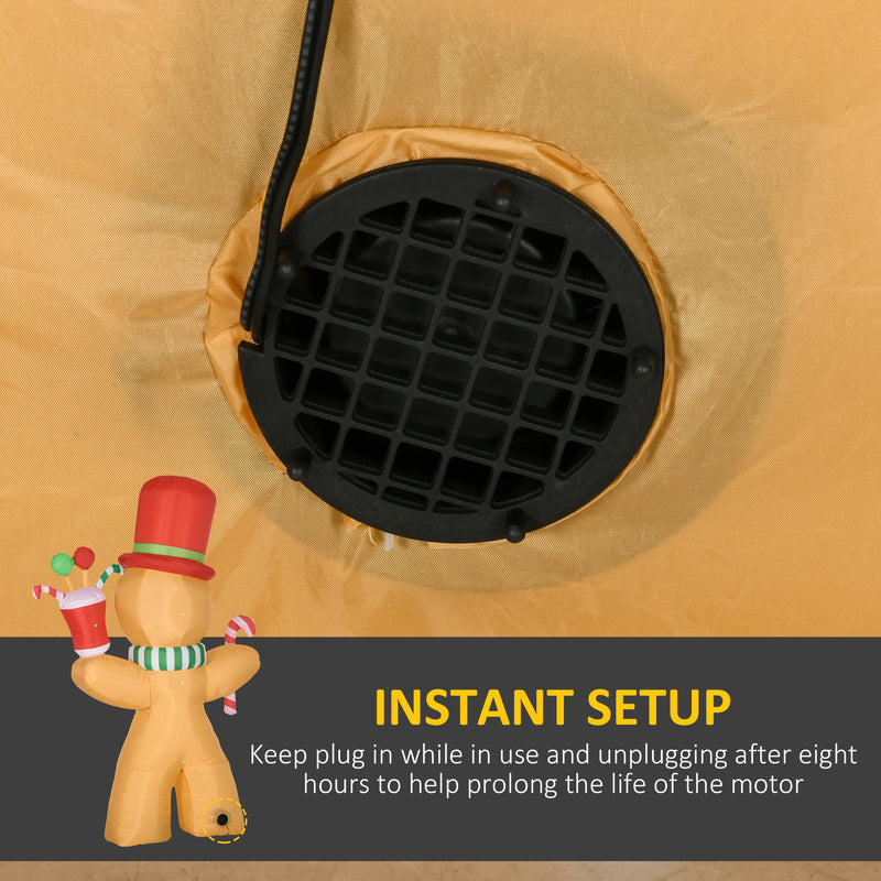 Built-in fan for inflating the display
