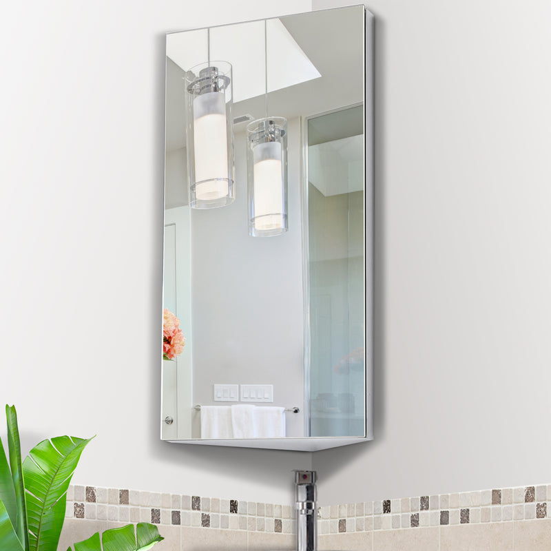 Stainless steel mirror cabinet – image 2