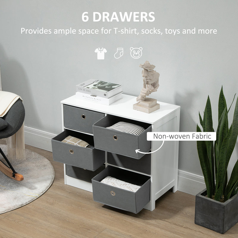 6-drawer fabric storage cabinet – image 4