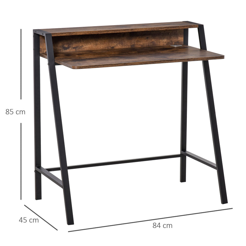 Writing desk with storage shelf – image 3