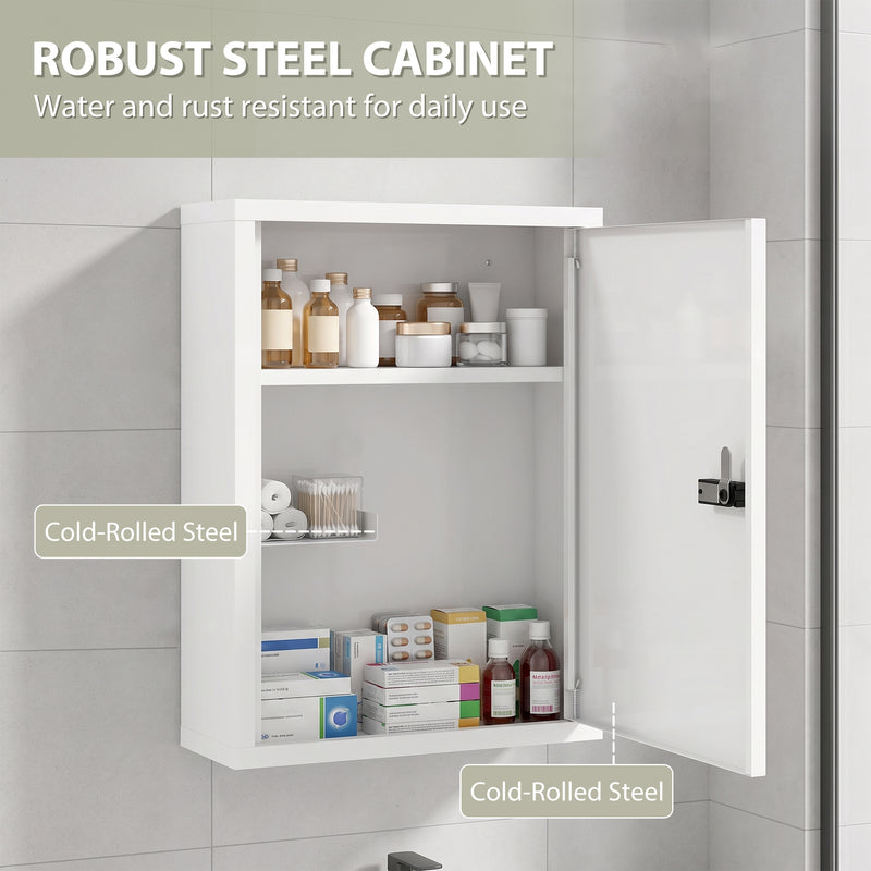 Lockable steel medicine cabinet – image 6