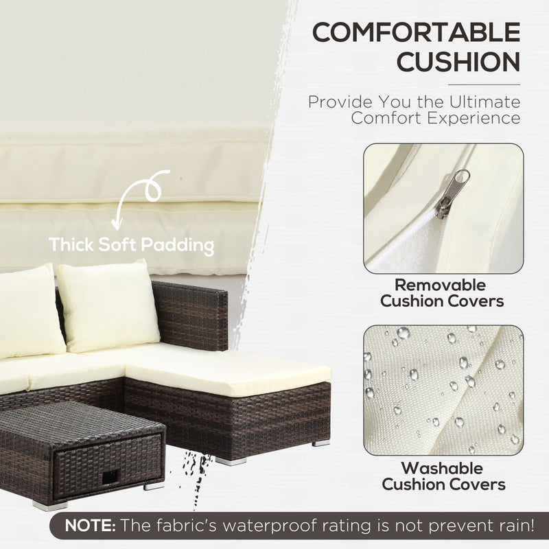Reclining rattan corner sofa set – image 5