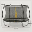 8ft outdoor trampoline – image 4