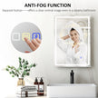 50 x 70 cm LED mirror with clock – image 7
