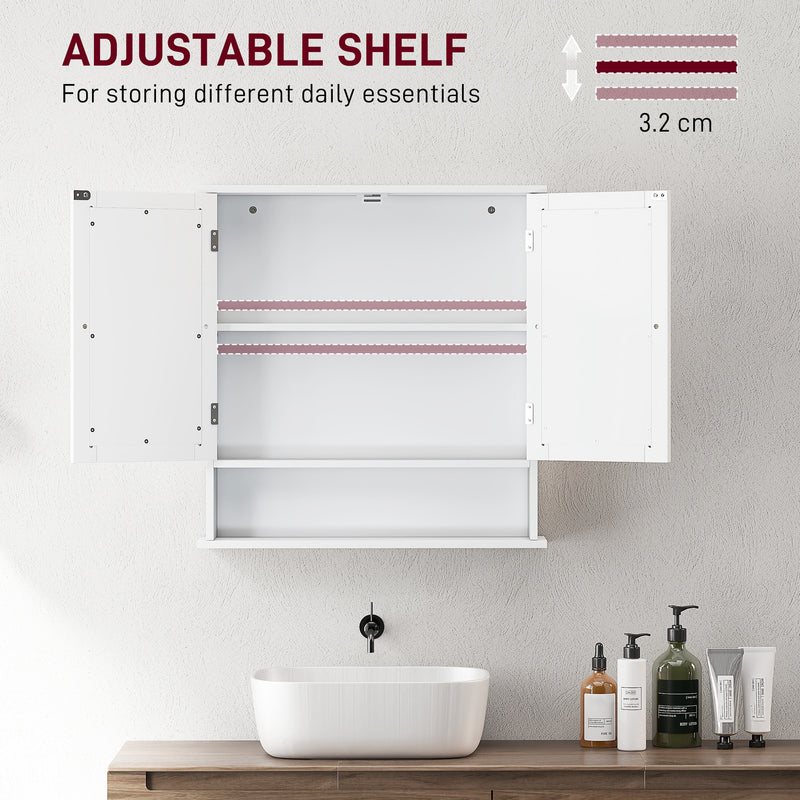 Bathroom wall cabinet with mirrors – image 4
