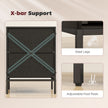 2-drawer fabric bedside chest – image 7