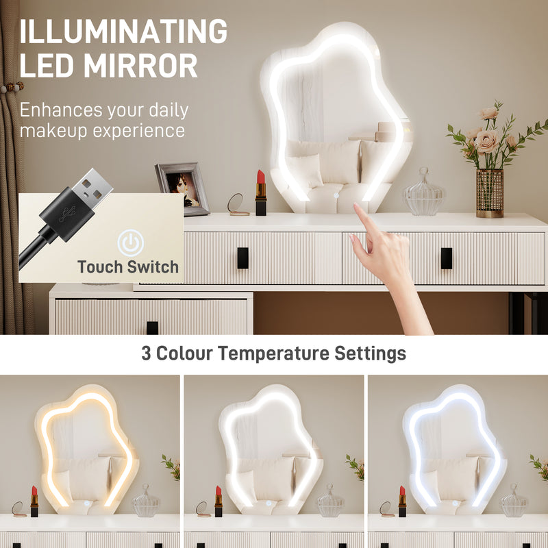 Leaf mirror dressing table – image 4