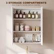 Double door mirrored bathroom cabinet – image 4