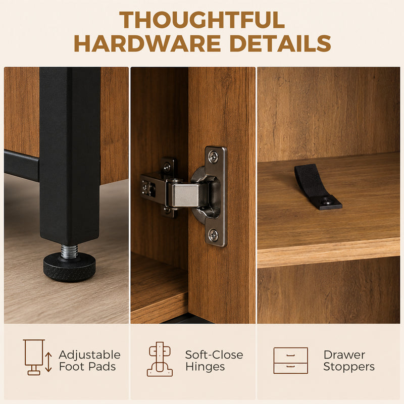 Slim industrial tall cabinet – image 7