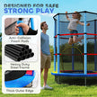 Kids trampoline with enclosure – image 4