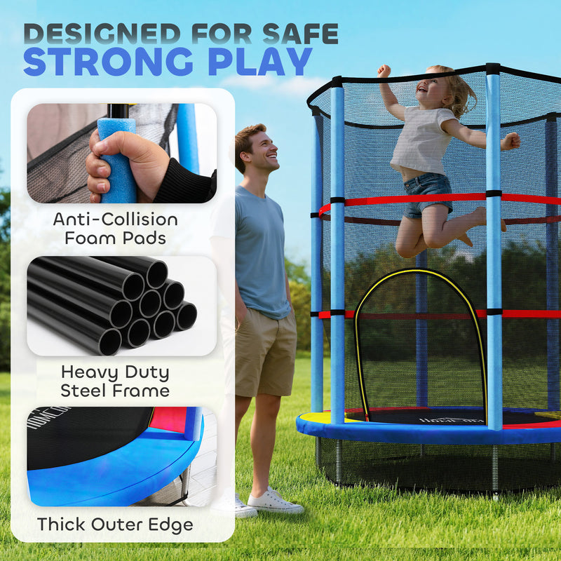 Kids trampoline with enclosure – image 4