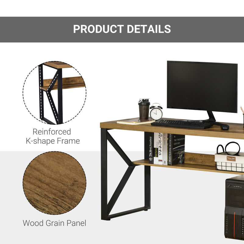 Industrial K-leg computer desk – image 6