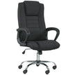 Vinsetto Linen-Look Swivel Office Chair - Black – view 10