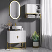 Under sink cabinet with gold legs – image 2