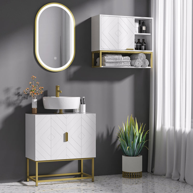 Under sink cabinet with gold legs – image 2
