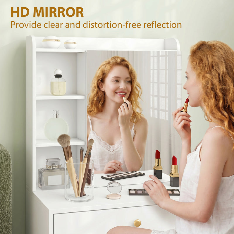 Compact dressing table with stool – image 7