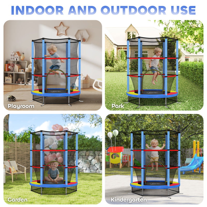 Kids trampoline with enclosure – image 9