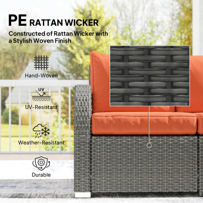 6-piece rattan sofa set – image 6