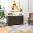 Black & natural 2-door sideboard – image 8