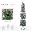 6ft snowy pencil Christmas tree – image 6