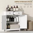 White 2-drawer bathroom cabinet – image 4