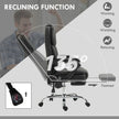 Vinsetto Six Point Vibrating Massage Office Chair - Black – view 6