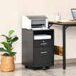 2-drawer mobile filing cabinet – image 2