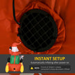 Built-in fan for inflating the display