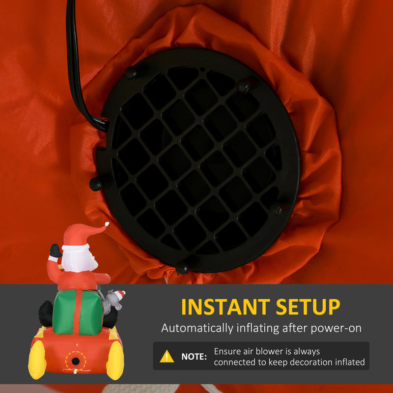 Built-in fan for inflating the display