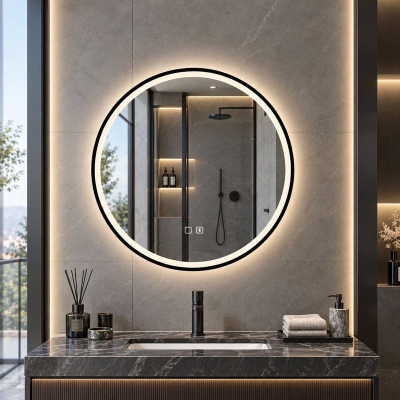 60cm round LED mirror – image 9