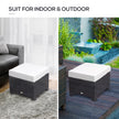 Black rattan footstool – image 6