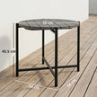 Industrial garden side table dark grey – image 3