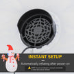 Built-in fan for inflating the display