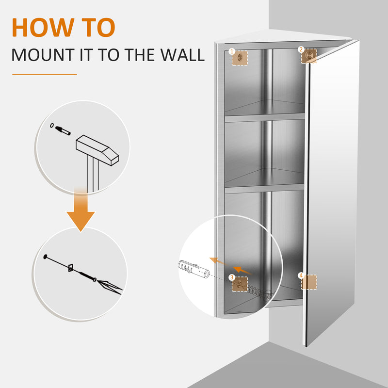Stainless steel mirror cabinet – image 7