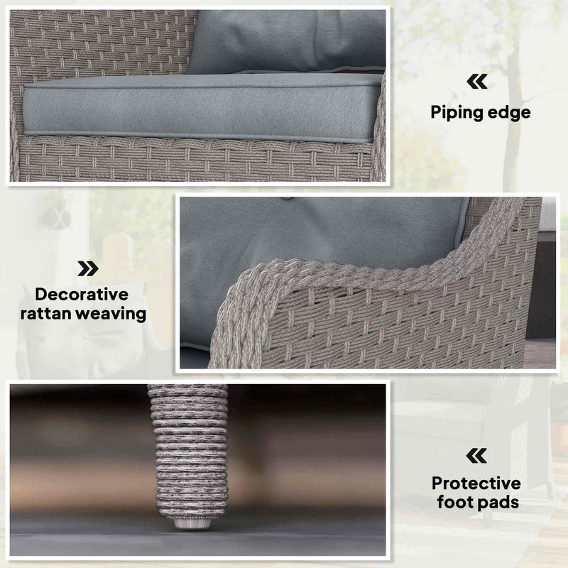 Rattan garden armchairs – image 7