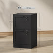 HOMCOM 2-Drawer Filing Cabinet with Lock - Black – view 3