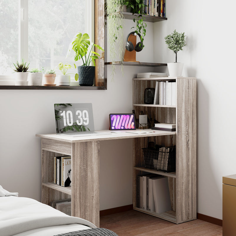 Computer desk with bookshelves – image 2