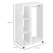 White open wardrobe on wheels – image 3