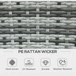 Grey 6-seater rattan dining set – image 5