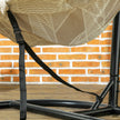 Geometric hanging egg chair – image 8