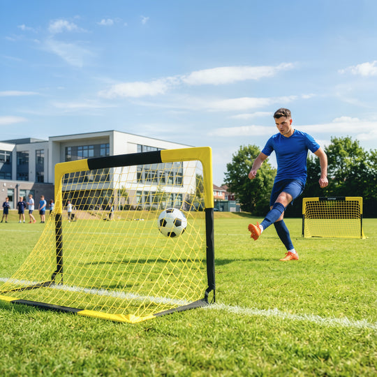 Set of 2 pop-up football goals – image 2