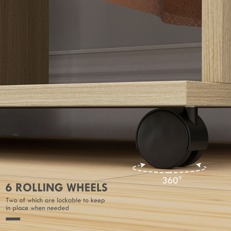 Natural double open wardrobe – image 6